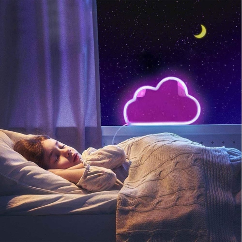 YOULIGHTS Neon Cloud sign,cloud led light Wall Light Night Lights, Battery or USB Powered Neon Lights for Wall Decor, Bedroom, Living Room, Bar,