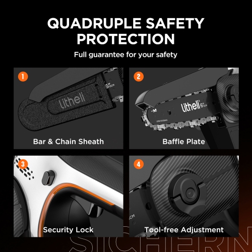 Litheli U20 Brushless Mini Chainsaw with DynaDrive Motor