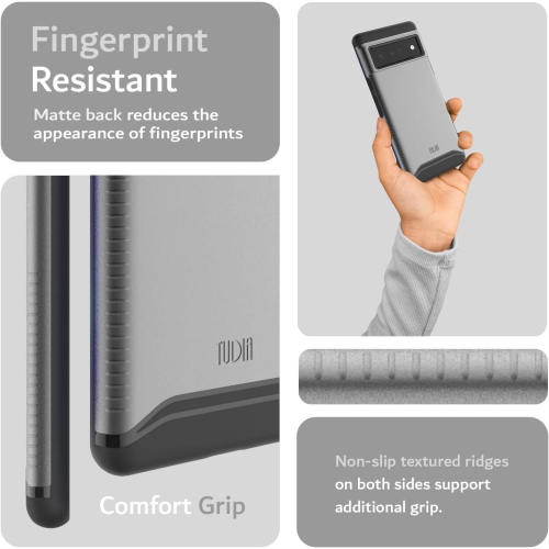 Étui double couche Merge de TUDIA pour Pixel 6 Pro de Google - Ardoise métallique