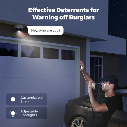 Reolink Smart 4K 8MP PoE Camera with IK10 Vandal-Proof Rating, 5X Optical Zoom, Color Night Vision, RLC-843A