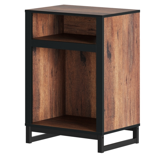 WAMPAT Storage Cabinet with 2 Storage, Modern Sideboard Buffet Cabinets with Metal Base, Coffee bar Accent Cabinet for Living Room, Bedroom, Hallway,