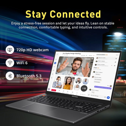 ASUS VivoBook S 15 Slim 15.6" FHD Laptop, AMD Ryzen 5 5600H, 1.16TB Storage(1TB SSD +160GB Docking Station Set), 8GB RAM, AMD Radeon Graphics,