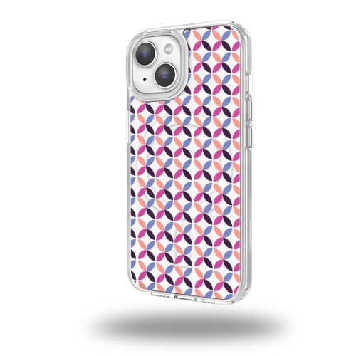 Image 1 de 5.. Étui transparent pour 15 de iPhone - motif de pétale céleste rose