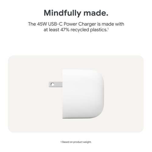Google 45W Fast-Charging USB-C Wall Charger
