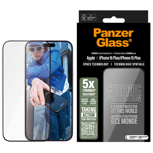 PanzerGlass Glass Screen Protector for iPhone 16 Plus