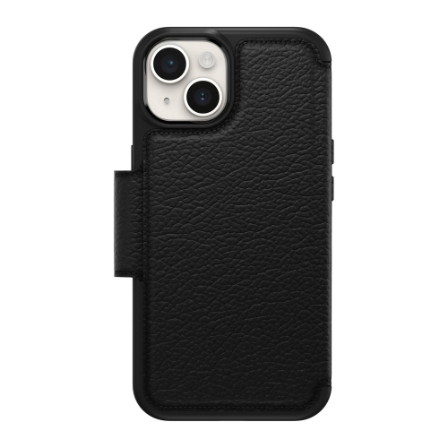 OtterBox Strada iPhone 14 Plastic Fitted Folio Case – Black