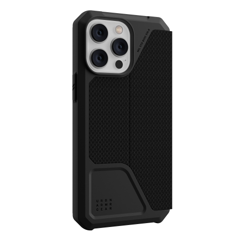 UAG Metropolis iPhone: 15 Plus, 14 Plus Plastic Fitted Folio Case – Black