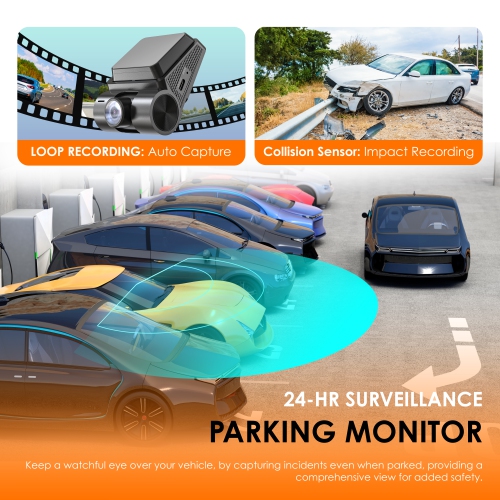 Rexing RH2 Triple Channel Dash Cam 2.5K Front and Dual 1080p Rear Cameras with Wi-Fi, and Optional GPS