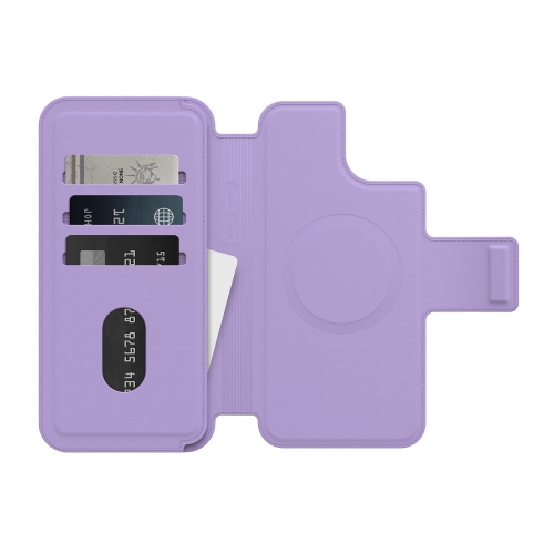 OtterBox MagSafe iPhone: 15 Plus, 14 Plus Plastic Fitted Folio Case – Purple