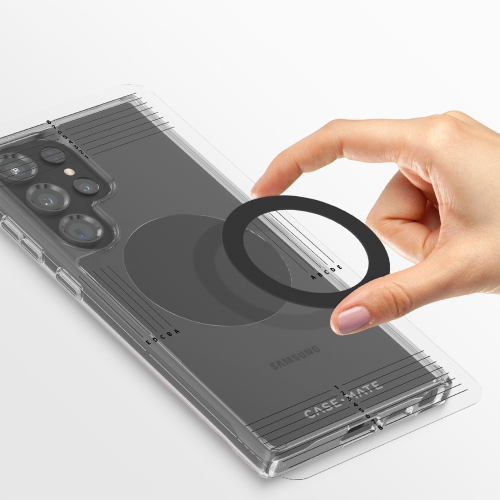 Étui rigide ajusté en plastique nan de Case-Mate pour bagues MagSafe – Noir