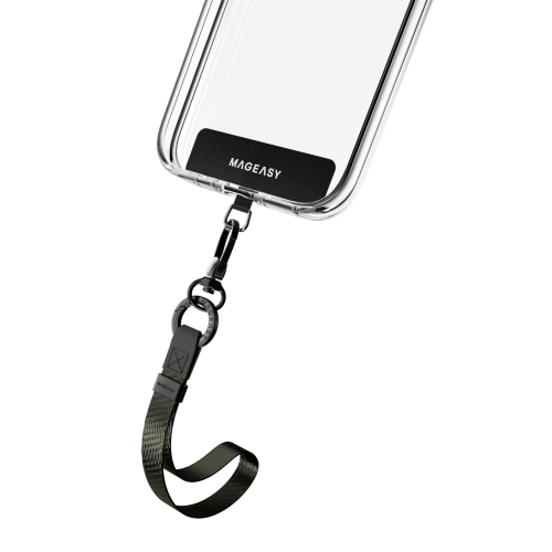 MAGEASY Wrsit Strap nan Plastic Fitted Hard Shell Case – Gray