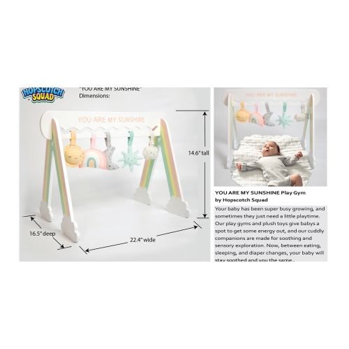YOU ARE MY SUNSHINE Baby Play Gym by Hopscotch Squad