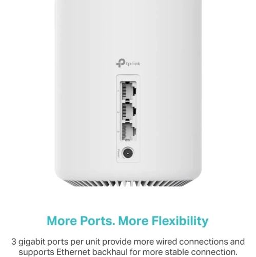 Deco AXE5400 Tri-Band WiFi 6E Mesh System - 3-Pack, Covers Up to 7,200 Sq.Ft, Replaces WiFi Router and Extender, AI-Driven Mesh with New 6GHz Band