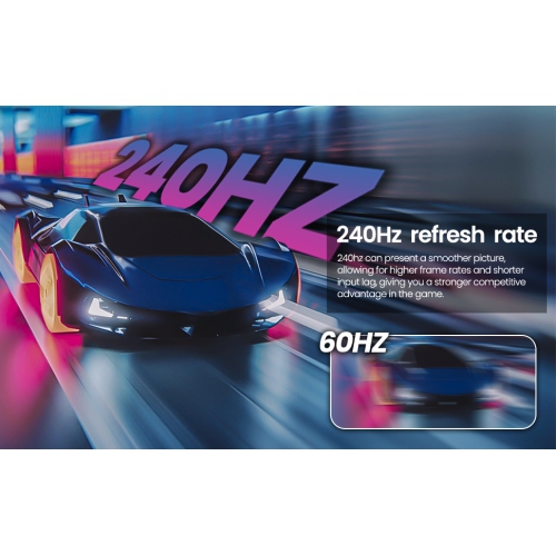 27-Inch Curved Gaming Monitor 240Hz, 1ms GTG, FHD 1080P, 99% sRGB, 1800R VA Panel, Freesync, HDMI/DP Ports, Wall-Mountable, Tilt Adjustable, Eye Care