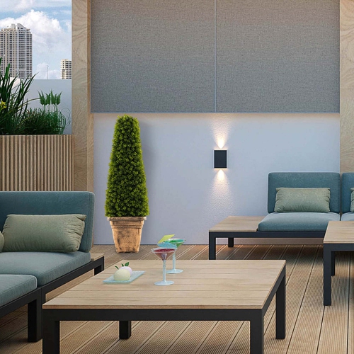 Costway 3 FT Artificial Boxwood Topiary Tree Potted Fake Tree Indoor & Outdoor Faux Tree