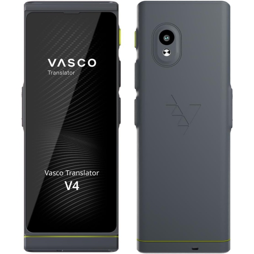 Vasco V4 Language Translator Device | 108 Languages | Free Lifetime Internet in Almost 200 Countries | Stone Gray