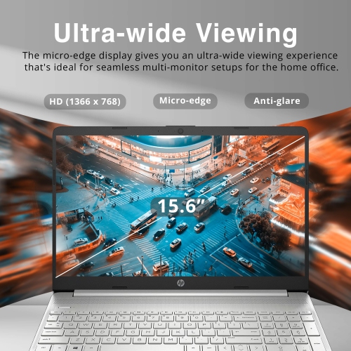 Refurbished - HP 15.6" HD Laptop Computer, Intel Core i3-1125G4, 1TB SSD, 32GB RAM, Intel UHD Graphics, HD Audio, Win 10, 32GB Hotface USB Card