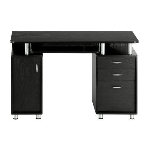 Techni Mobili Complete Workstation Computer Desk with Storage- Espresso