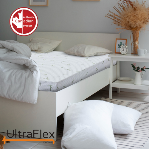 UltraFlex SleepTight- Reversible Gel-Infused Foam Mattress, Ideal for Bunk Beds, Trundle Beds, Caravans, RV, Bamboo Feel, CertiPUR-US® Certified,