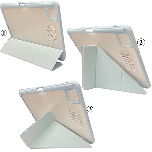 TopSave Smart Case iPad Pro 13 Inch(M4) 2024 with Pencil Holder, Clear Back Slim Tri-fold & Y-Shape Fold Folio Stand Shell, Auto Wake/Sleep, Light