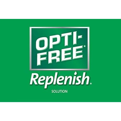 Opti-Free Replenish Multipurpose Contact Lens Solution, 90ml - Clean, Rinse, Disinfect, and Moisturize