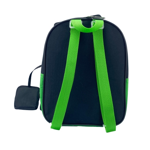 Minecraft Creeper Kids 11" Mini Backpack with Zip Pouch