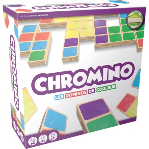 Zygomatic Games Chromino Wood Version 1-6 players, ages 6+, 30+ minutes