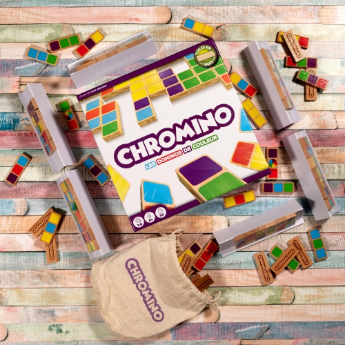 Zygomatic Games Chromino Wood Version 1-6 players, ages 6+, 30+ minutes