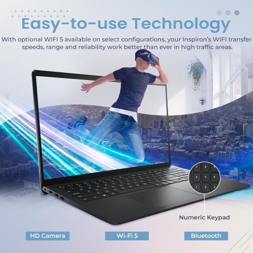 Dell Inspiron 15.6" FHD Touchscreen Laptop, Intel Core i7-1255U Processor, 1.28TB Storage(1TB SSD+288GB Docking Station Set), 16GB RAM, Intel Iris Xe