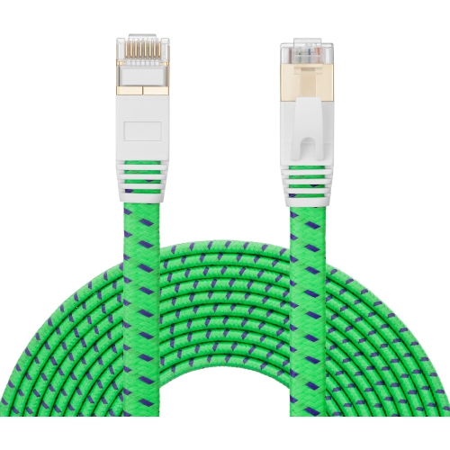 UNKNOWN  Cat7 Ethernet Cable 25Ft, Cat7 Flat Ethernet Patch Cables - Internet Cable With Gold-Plated Rj45 Connectors