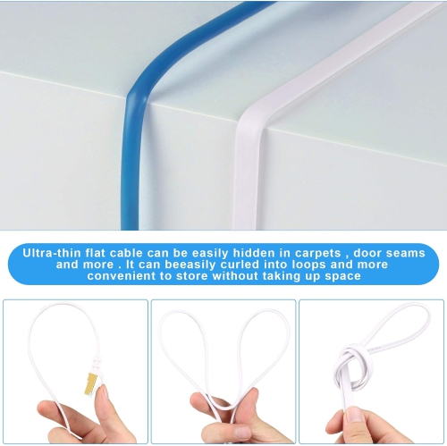 CAT7 Shielded Ethernet Cable with Barrier-Free RJ45 Connector for modems, routers, LAN, Computers 25FT 50FT 75FT 100FT