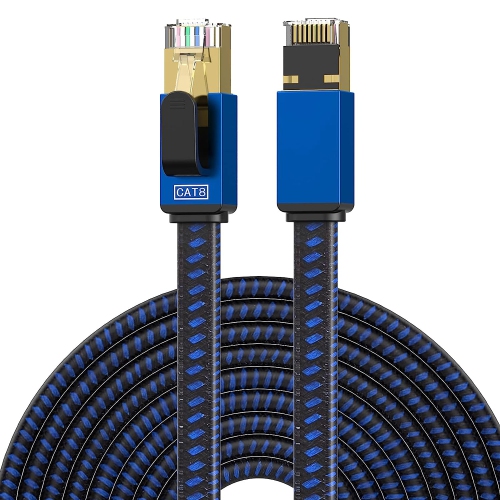 UNKNOWN  Cat 8 Ethernet Cable 15 Ft, High Speed Internet Cable, Nylon Braided Network Cable Rj45 Connectors, 26Awg Sstp Shielded