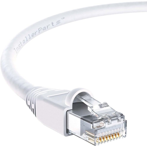 20 Ft Cat 6A Patch Cable Molded White