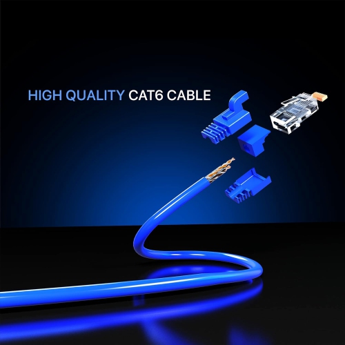 Cat 6 Ethernet Cable 4 Ft, Cat6 Cable, LAN Cable, Internet Cable, Patch Cable and Network Cable - UTP