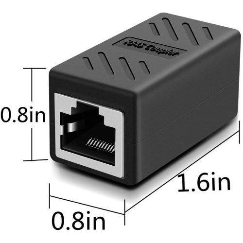 Oneme RJ45 Coupler Network Coupler, Ethernet Connectors,hielded in-Line Coupler for Cat7/Cat6/Cat5e/cat5 Ethernet Cable