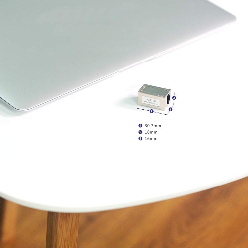 RJ45 Cat6 Coupler Shielded, Ethernet Cable Extender CAT6/CAT5E/CAT5 Inline Coupler PoE Female to Female