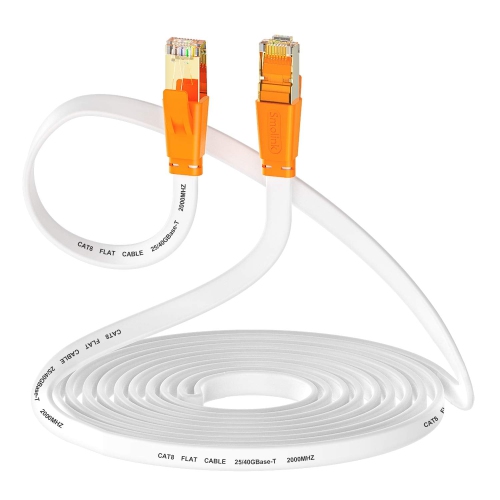 UNKNOWN  Cat 8 Ethernet Cable 6 Ft, High Speed Flat Internet Network LAN Cable, Faster Than Cat7/cat6/cat5 Network, Durable Patch