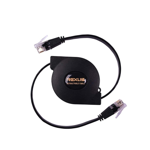 UNKNOWN  Retractable Cat 6 Flat Ethernet Network Cable 3.3 Ft, 10 Gigabit High Speed LAN Wires Internet Patch Cable