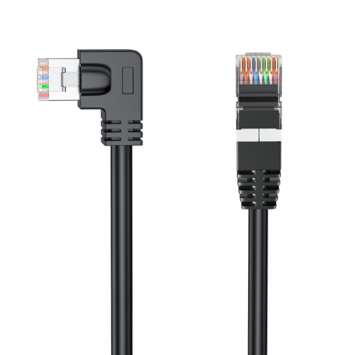 90 Degree Cat 6 Ethernet Cable Shielded Left Angle & Right Angle CAT6 Network Cable RJ45 gigabit Internet