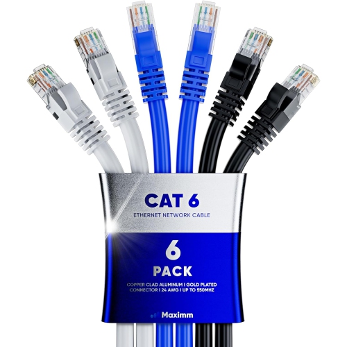 Cat 6 Ethernet Cable 4 Ft, Cat6 Cable, LAN Cable, Internet Cable, Patch Cable and Network Cable - UTP