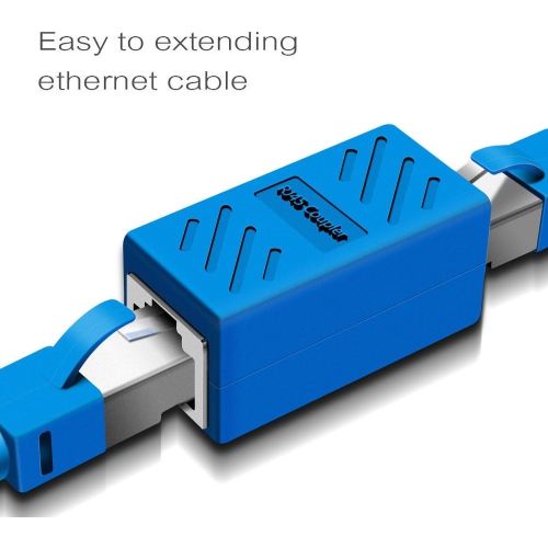 RJ45 Coupler, Ethernet Extension, Network Connectors for Cat7/Cat6/Cat5e/Cat5 Ethernet Cable - Network Cable Coupler