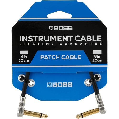 4 Inch – Space-Saving Pedal Patch Cable with Slimline Pancake Plugs for pedalboards