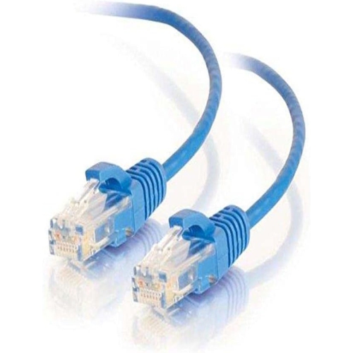 UNKNOWN  01074 Cat6 Cable - Snagless Unshielded Slim Ethernet Network Patch Cable (2 Feet, 0.60 Meters) In Blue