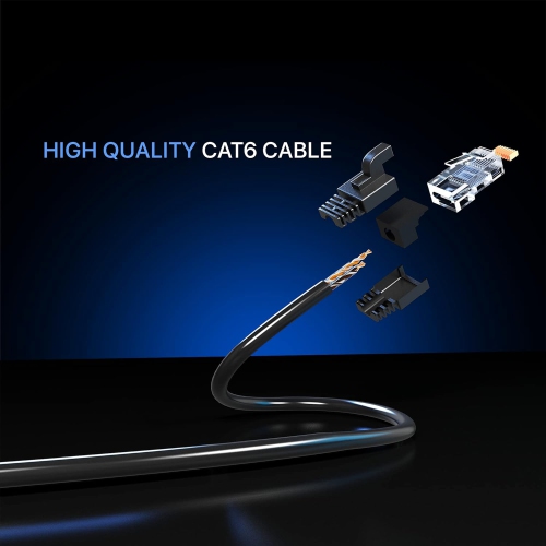 Cat 6 Ethernet Cable 4 Ft, Cat6 Cable, LAN Cable, Internet Cable, Patch Cable and Network Cable - UTP