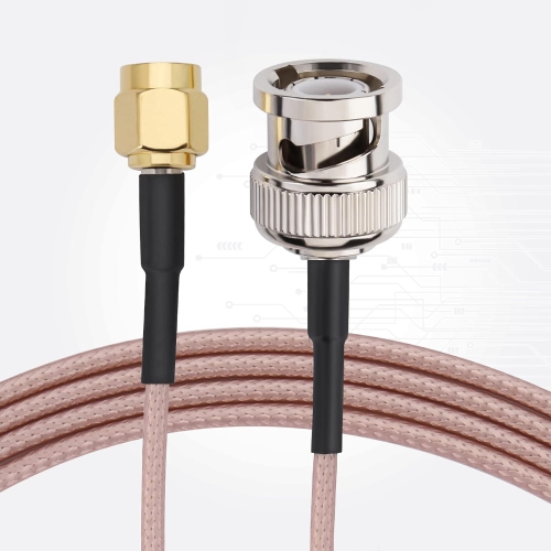 3FT BNC Low Loss Patch Cord RG316 Coax BNC Cable, SMA BNC Adapter Cable Kit for Antenna/Wireless LAN Device/Wi-Fi Radio