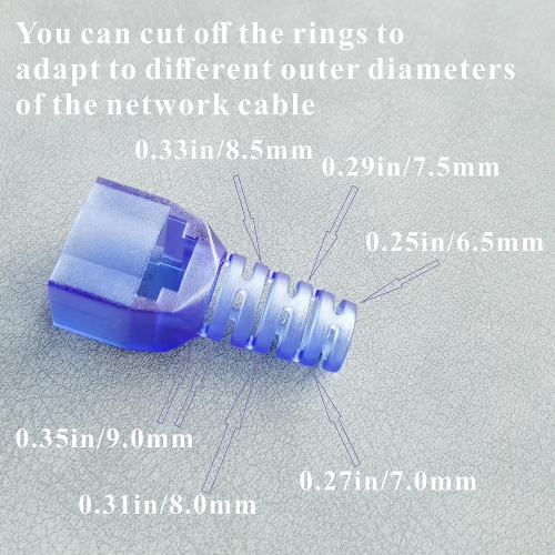 CAT7 connecteurs Ethernet RJ45, pointe blindée sans outil vers le bas du câble réseau CATC 6 A/CAT6/CAT5E/CAT5, sans sertir mâle