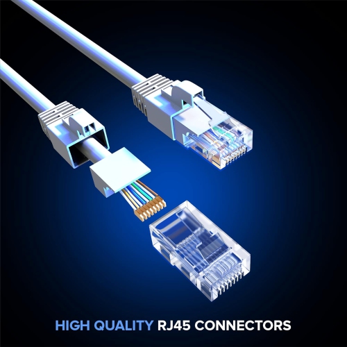 Cat 6 Ethernet Cable 5 Ft, Cat6 Cable, LAN Cable, Internet Cable, Patch Cable and Network Cable - UTP
