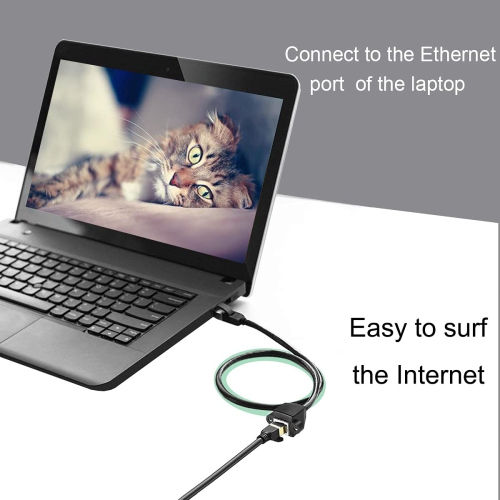 4 Pack Ethernet Extension Cable, CAT6 LAN RJ45 Network Patch Cord Male to Female Screw Panel Mount for Router