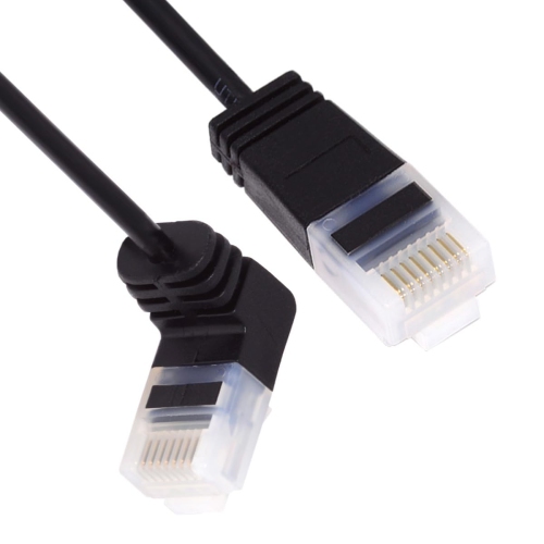 UNKNOWN  Ultra Thin Slim Cat6 Ethernet Cable Rj45 Up Angled Utp Network Cable Patch Cord 90 Degree Cat6A LAN for Laptop