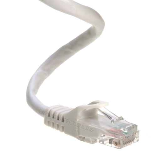 ne Snagless Cat6 Ethernet Network Patch Cable White 25 Feet